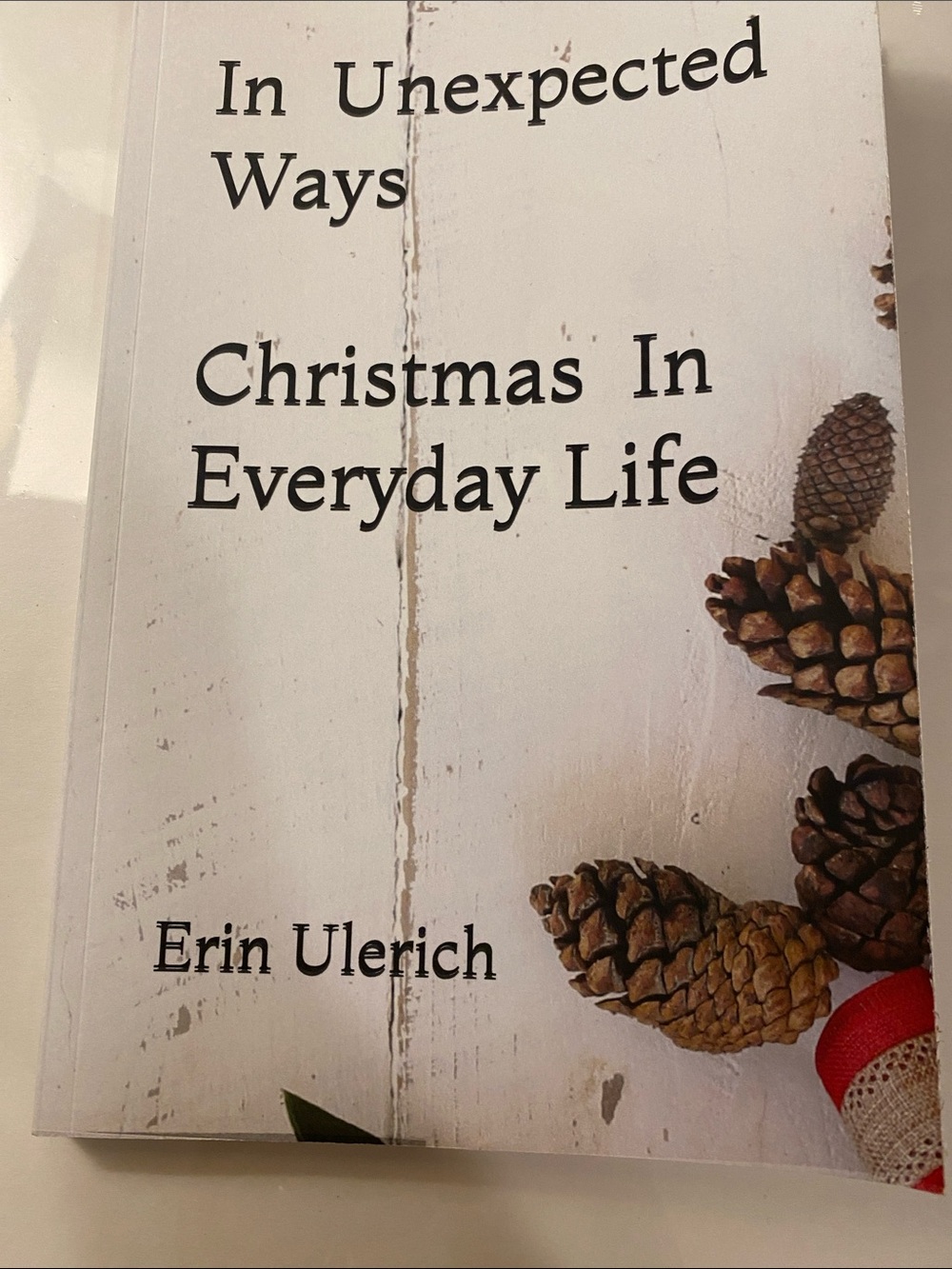 Christmas In Everyday Life Decorative Book Accent by - White